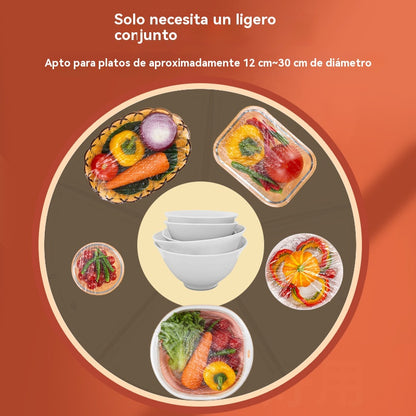 🔥🎉【Paquete de 200】Tapas desechables aptas para alimentos para una protección rápida y práctica de los alimentos🥪🍛