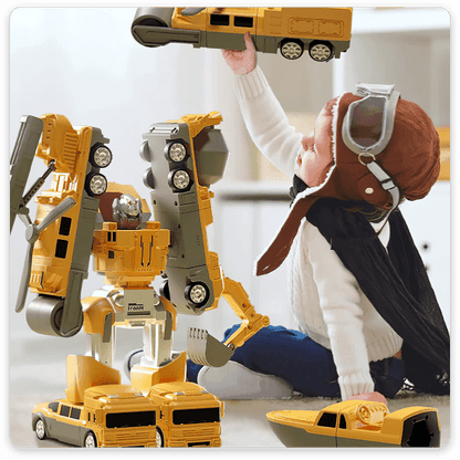 🎁👶【50% OFF】【16ks】Magnetické stavební bloky, vzdělávací hračky Transformers