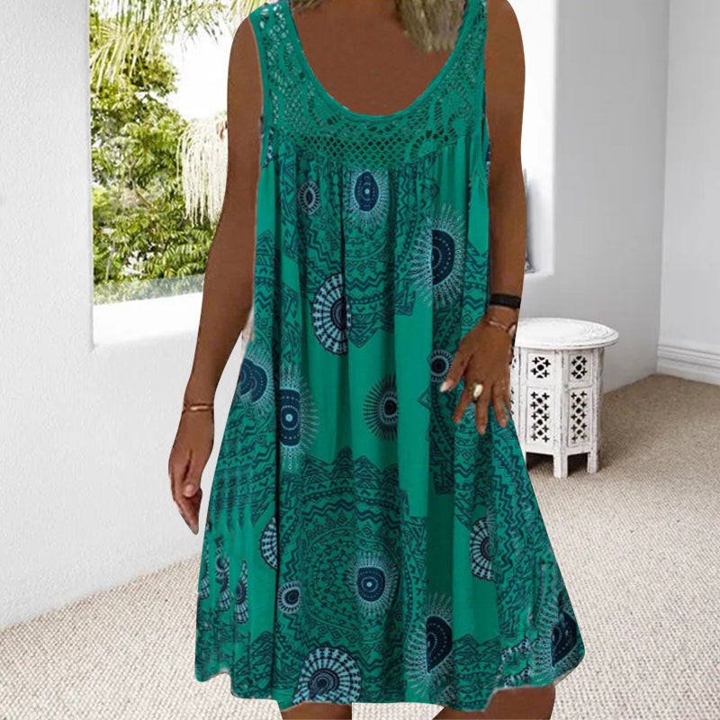💋👗【40-120 kg】Vestido sin mangas ni tirantes, corte holgado, tallas grandes disponibles ✅️Pago contra entrega