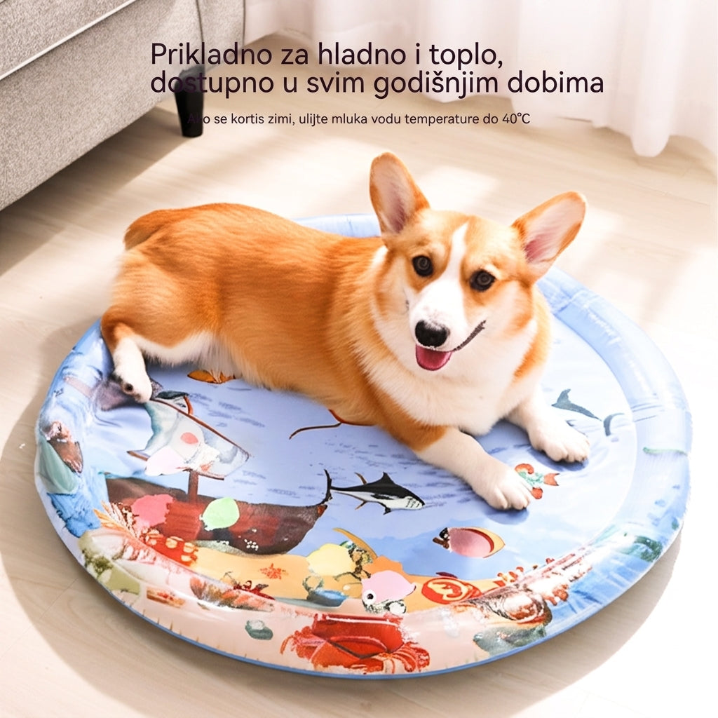 【26 €】65 cm * 65 cm【2 podloge za hlađenje】+Zračna pumpa -- Podloga ili jastučić za hlađenje kućnih ljubimaca ljeti