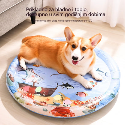 【26 €】65 cm * 65 cm【2 podloge za hlađenje】+Zračna pumpa -- Podloga ili jastučić za hlađenje kućnih ljubimaca ljeti