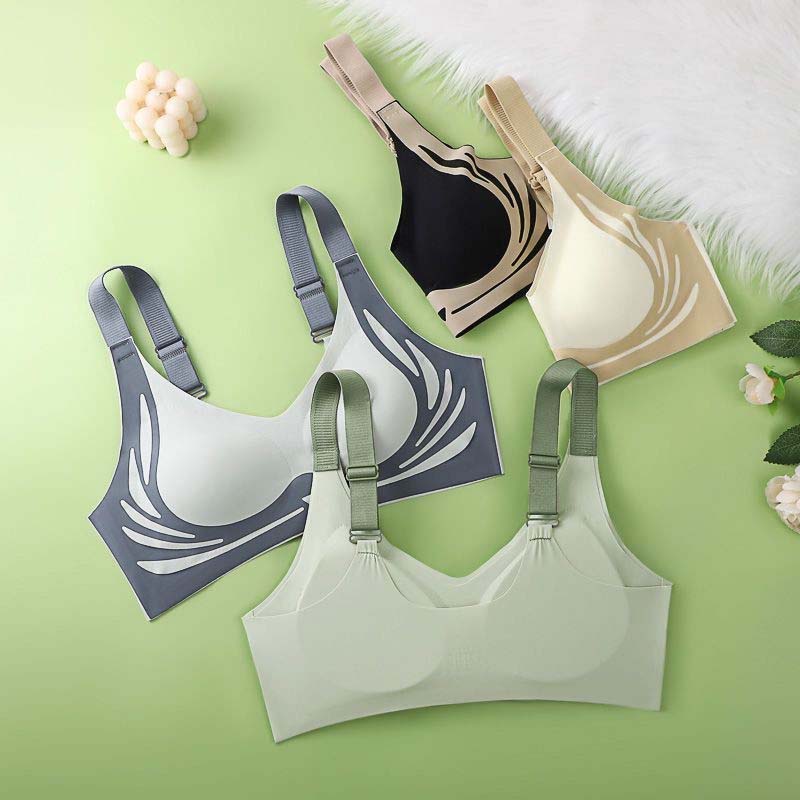 🔥【Oferta por tiempo limitado】🔥【Paquete de 4】Sujetador de una pieza sin aros para mujer【40-85 kg】🌸💕