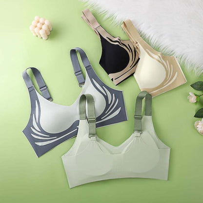 🔥【Oferta por tiempo limitado】🔥【Paquete de 4】Sujetador de una pieza sin aros para mujer【40-85 kg】🌸💕