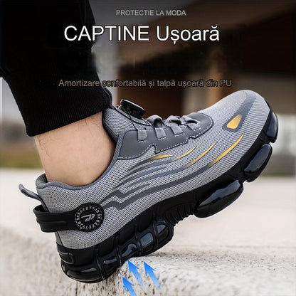 🥾🔥Buty robocze Knauf, odpowiednie do codziennego użytku, odporne na uderzenia i przebicia, ze stalowym noskiem, wygodne obuwie ochronne, antypoślizgowe-3930157.