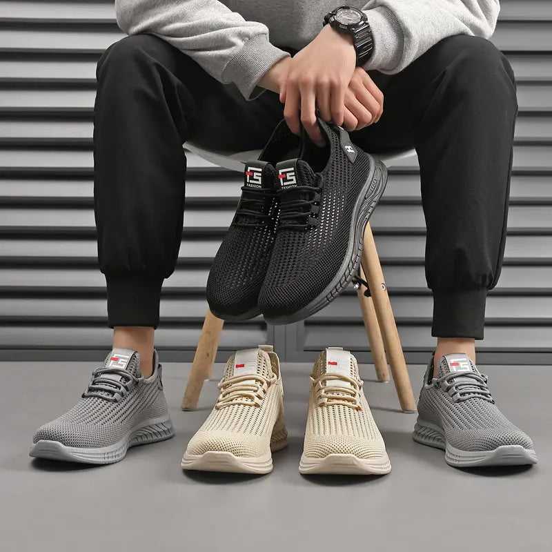 【39-44】Męskie buty casual, wygodne, przewiewne, siatkowe, antypoślizgowe i modne
