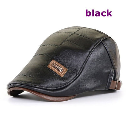 🧢🔥【Kupte jeden, druhý dostanete zdarma】Nový vysoce kvalitní kožený baret na podzim a zimu v retro stylu