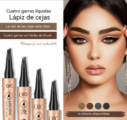 🖌️🌷【Compra uno y llévate otro gratis】Lápiz líquido para cejas resistente al agua: Crea formas de cejas naturales y realistas.