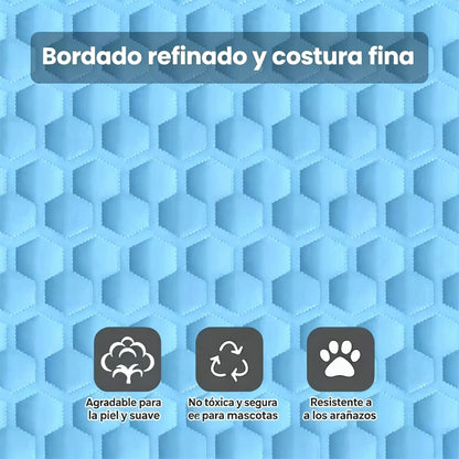 🧊🐶 【50*70cm】Alfombrilla refrescante para perros y gatos: ¡Mantén a tu querida mascota fresca este verano! 🐱✨