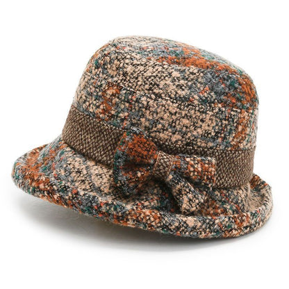 🔥✨2024 Zimowa nowa moda Wysokiej jakości damska wiatroszczelna ciepła czapka filcowa