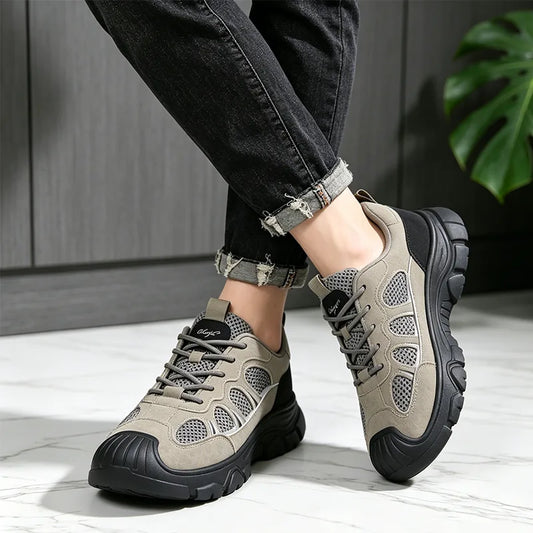 【50% OFF】Zapatillas de verano para hombre con malla transpirable – zapatos deportivos casuales con suela ortopédica suave, antideslizantes, para aliviar el dolor de pies