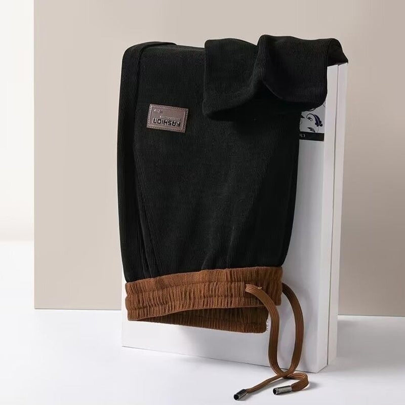 🔥 👖【Plačilo ob dostavi】💥【M-5XL】Jesenske/zimske ležerne hlače: Vsestranske, ohlapne, s flis podlogo, ojačane športne hlače