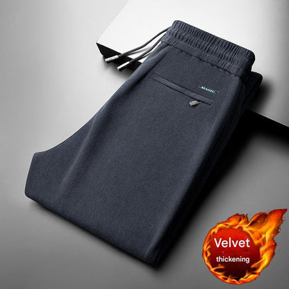 👖💥【L-5XL】Jesenske in zimske moške ležerne odebeljene žametne hlače s širokimi hlačnicami