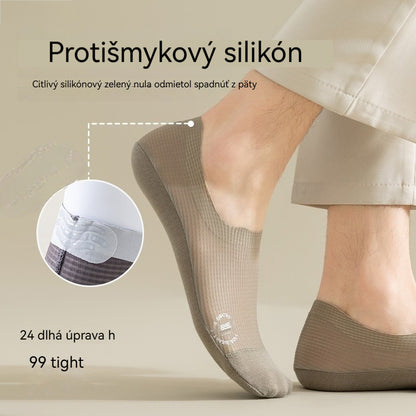 🧦[Balenie 6 párov za 24 €] Balenie 6 párov priedušných univerzálnych neviditeľných ponožiek z jemnej sieťoviny s protišmykovým efektom
