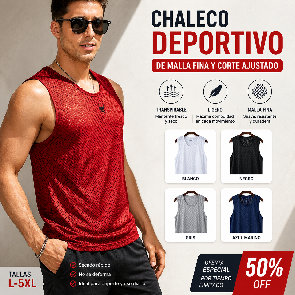 🎽Pago contra entrega🏆Camisetas casuales de manga corta para hombre, confeccionadas en tejido de seda fresco ✅ Ligeras, transpirables y de secado rápido