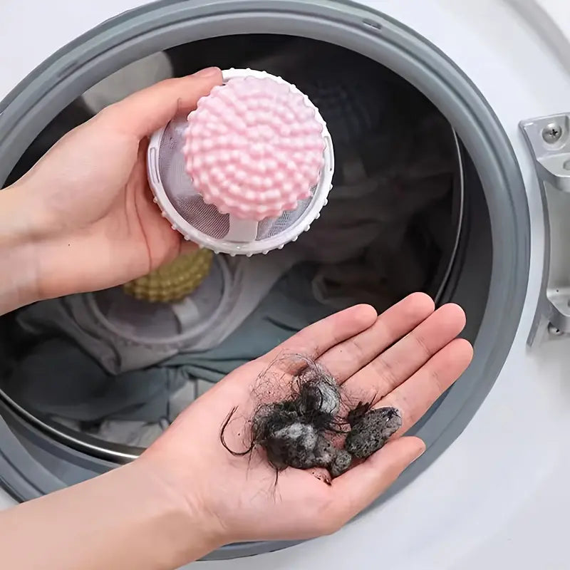 🧼🫧【3 piezas】🧼Atrappelusas flotante reutilizable para lavadora