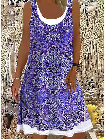 🌷👗【50% de descuento✨】【S-5XL】Nuevo vestido casual para mujer 2026, estampado, adecuado para todas las ocasiones.