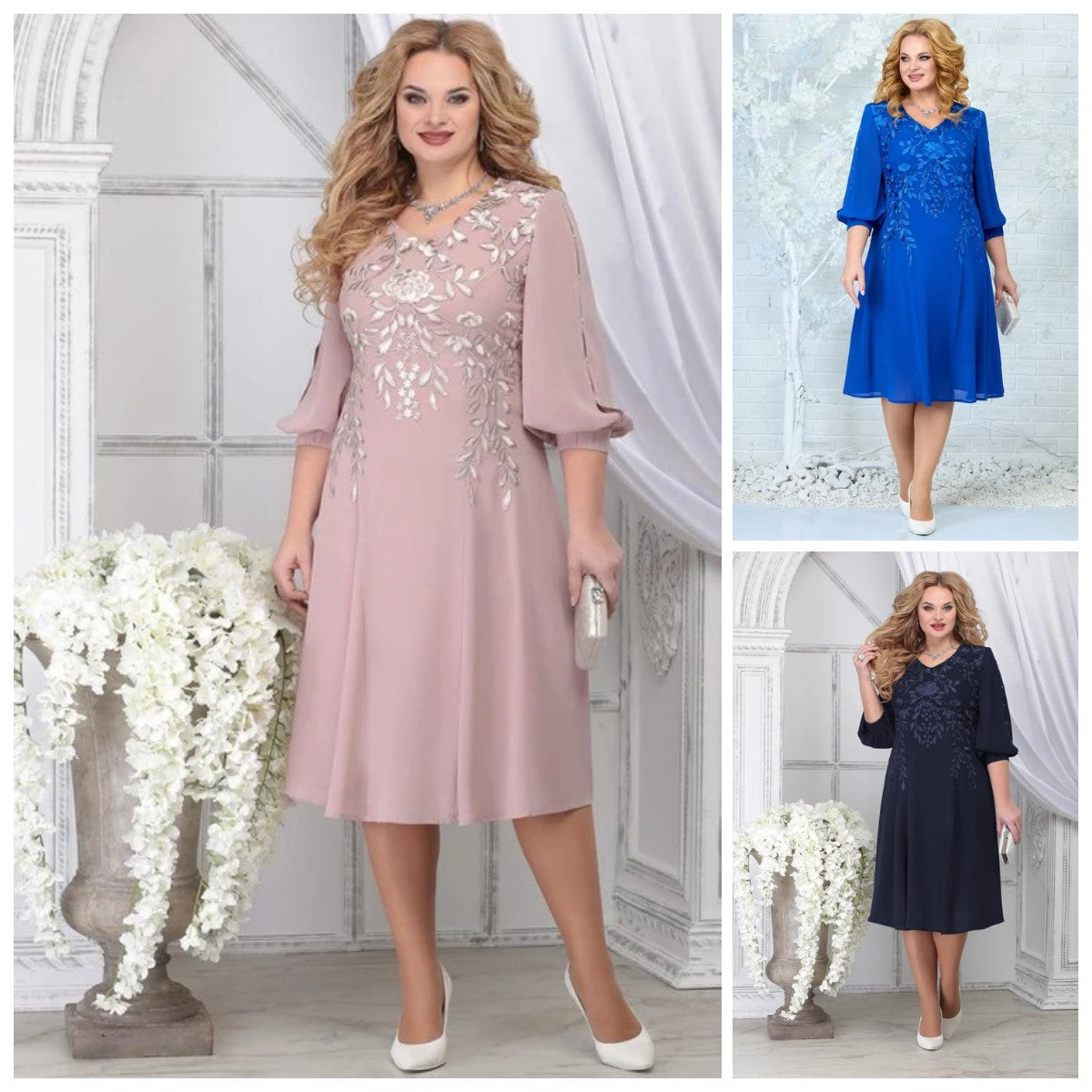 👗【S-3XL】Elegancka sukienka o wyrazistym charakterze, wygodna i wysokiej jakości.