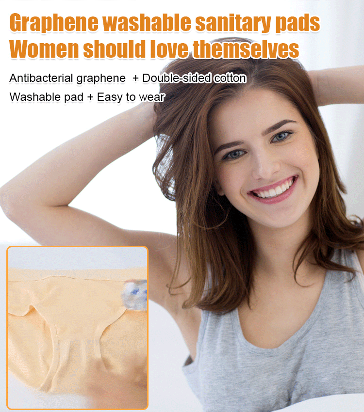 🌟Графенови ежедневни превръзки: За многократна употреба, водоустойчиви и супер меки! ✨Кажете сбогом на протичането и се насладете на комфорт! 🩲