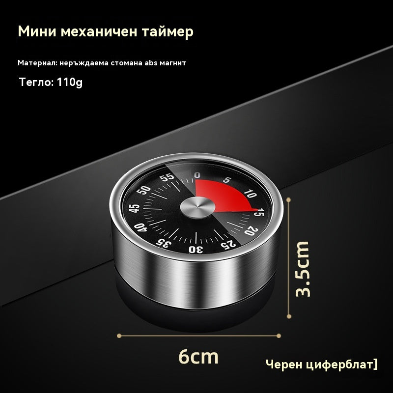 🔥Неръждаем механичен таймер с магнит – Вашият кухненски асистент! ⏲️