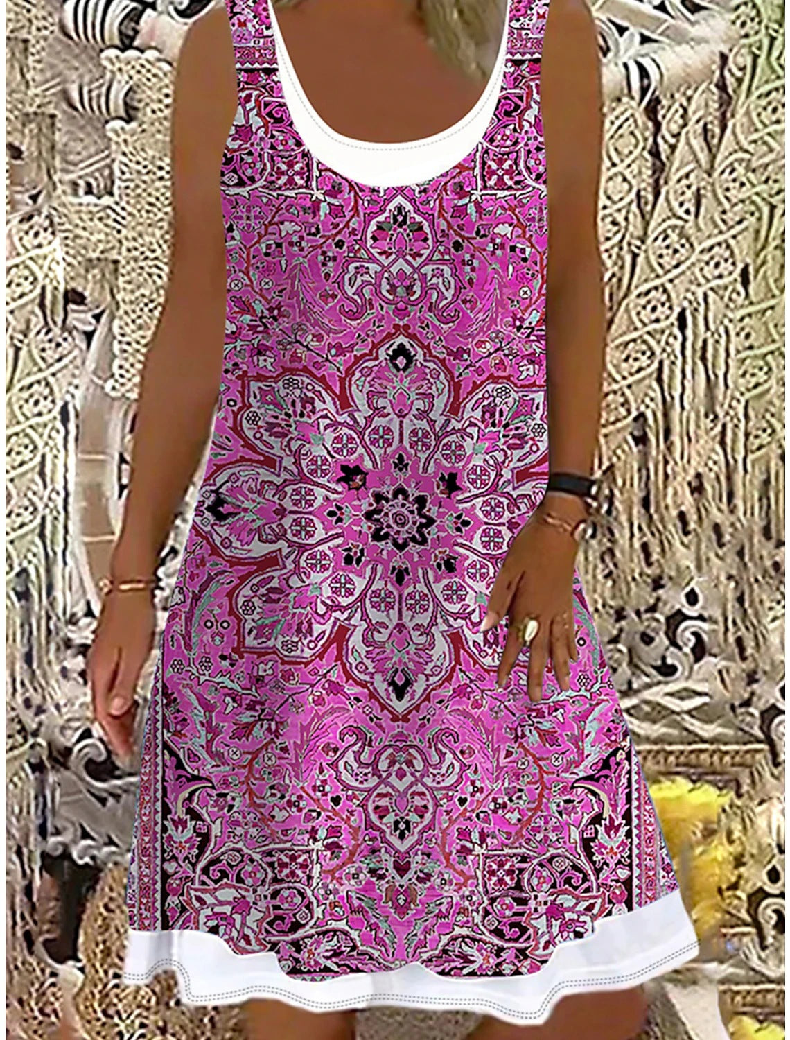 🌷👗【50% de descuento✨】【S-5XL】Nuevo vestido casual para mujer 2026, estampado, adecuado para todas las ocasiones.
