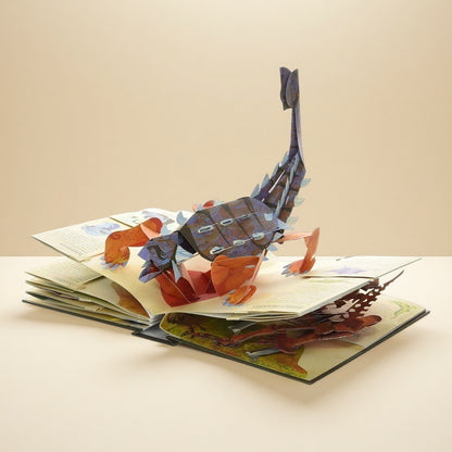 📕 😍3DEnclopediaPrehistoriaDinozauryKsiążka - rozkładanka Encyklopedia dinozaurów