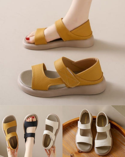 【35-43】🥰💛Nowości letnie👟[S-5XL] 2025 modne letnie damskie proste płaskie sandały casualowe,🧡wygodne i przewiewne,💛modne