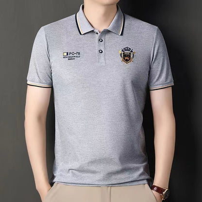 👔【Oferta por tiempo limitado - 50% de descuento】【M-4XL】💥Nueva camiseta polo para hombre de color liso 🎉