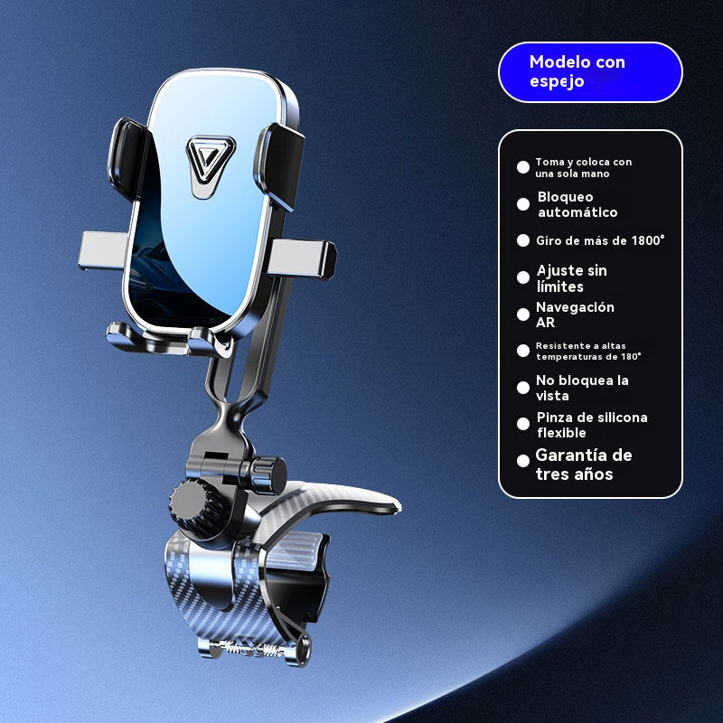 🔥✨Soporte para teléfono para automóvil, conveniente para la navegación. Ideal para usar dentro del coche, en la consola central y en la visera.