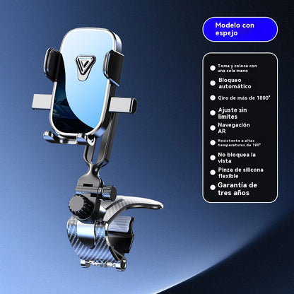 🔥✨Soporte para teléfono para automóvil, conveniente para la navegación. Ideal para usar dentro del coche, en la consola central y en la visera.