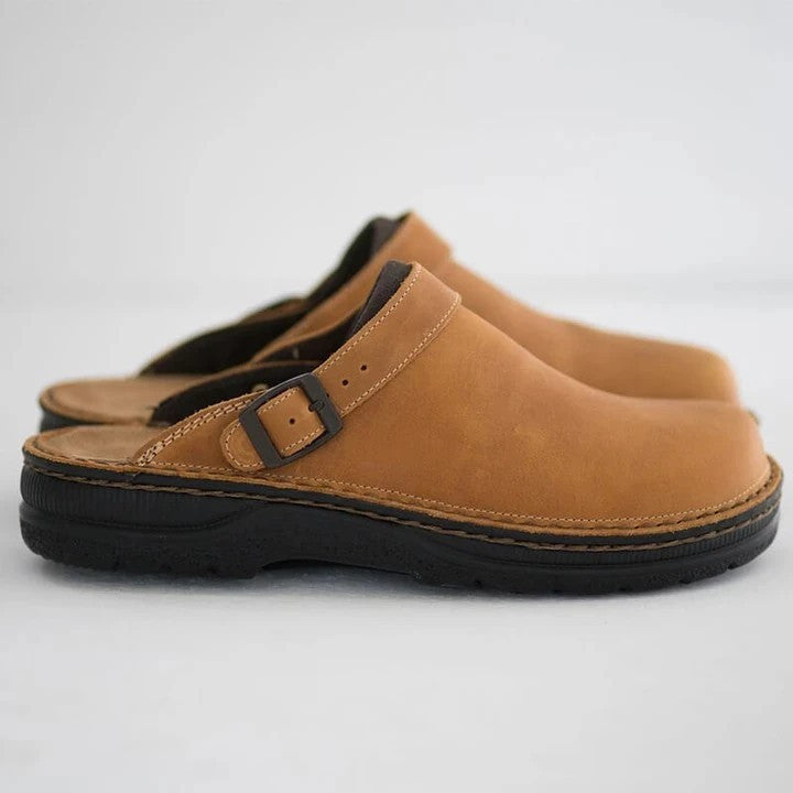 👞Plaćanje pouzećem✅【38-48】Papuče od prirodne kože, mekani potplat, vrlo udobne za nošenje