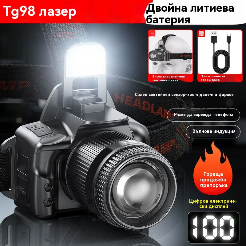 💡🔦 Супер ярък челник - Непрекъснато осветление, което да ви придружава във всяко приключение! ⛰️🔥