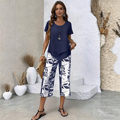 ✨✨【S-5XL】| Conjunto Fresco Brisa de 2 Piezas | Set de Verano Ligero y Elegante Multicolor ✅️Pago contra entrega