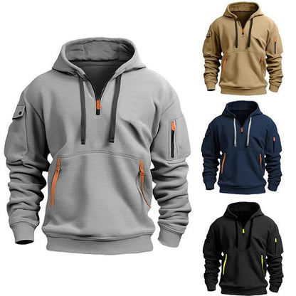 💥🧥【S-5XL】Męska sportowa bluza z kapturem zapinana na zamek i wiele kieszeni