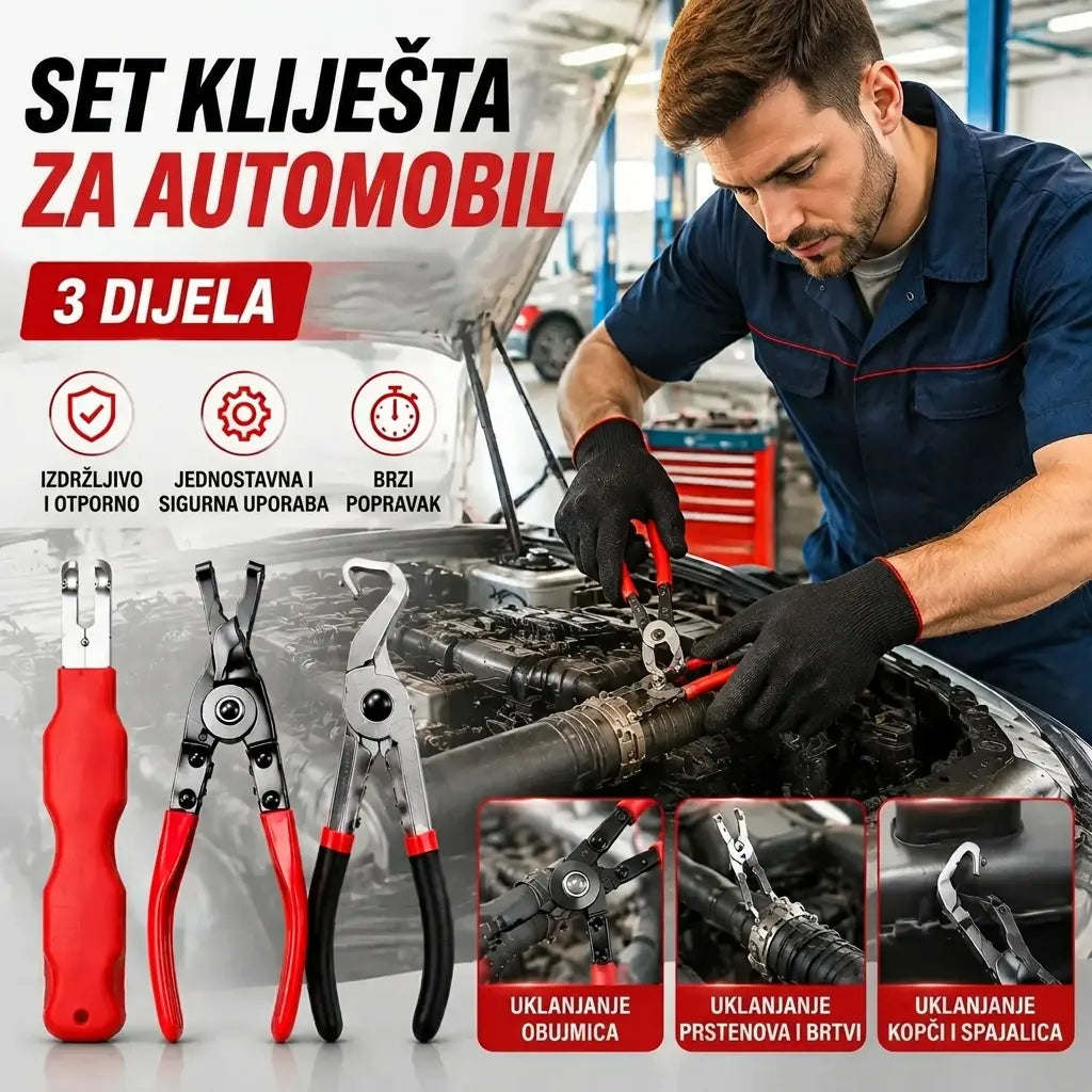【3-dijelni】Set višenamjenskih kliješta za popravak automobila