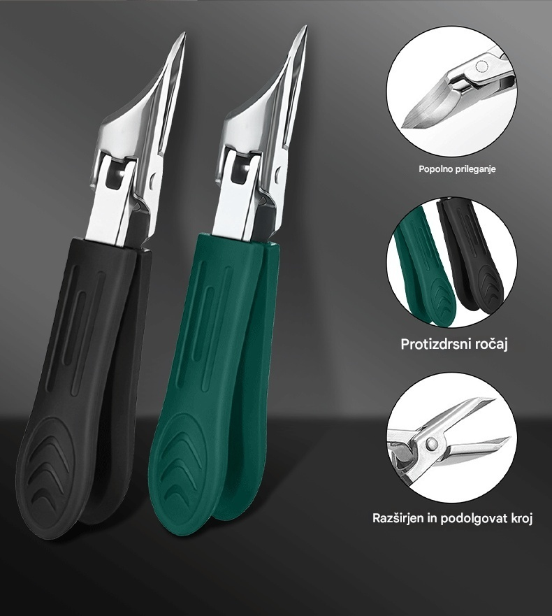 💅✂✨【Plačilo ob dostavi】✨【Kupite 1, dobite 1 gratis】🔥 Ščipalke za nohte, odporne proti brizganju, rezilo pod kotom 25° (3 kosi)