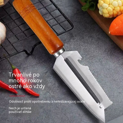 🥕 Kúp 1 a získaj 1 zadarmo! ✨ Multifunkčná kuchynská škrabka – Vyrobená z nehrdzavejúcej ocele s ergonomickou rukoväťou, ideálna na ovocie, zeleninu a mäso 🔪