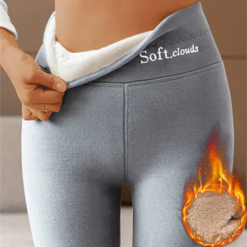 🔥💖🥶【Plačilo ob dostavi】🔥【S-5XL】Nove modne hlače z visokim pasom, termo hlače, bombažne hlače