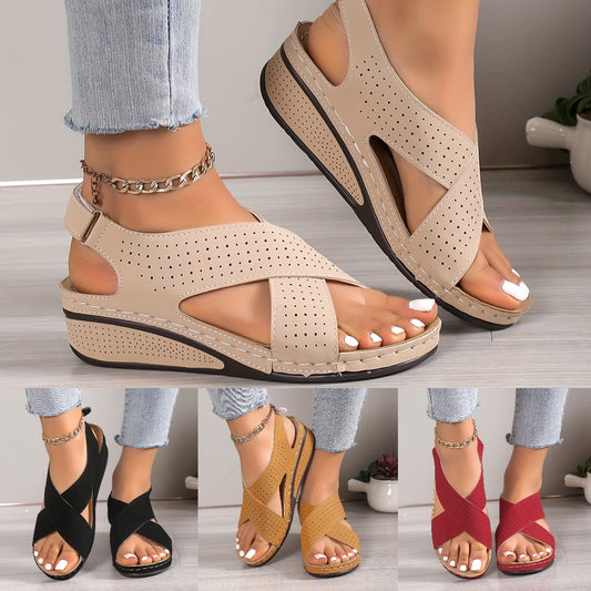 ✨👡50% de descuento🔥Sandalias de mujer con suela gruesa, en tallas grandes ✅️Pago contra entrega