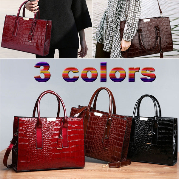 👜💫 Nowa modna torebka z imitacją krokodyla z 2025 roku o dużej pojemności – elegancka i praktyczna💼🌟