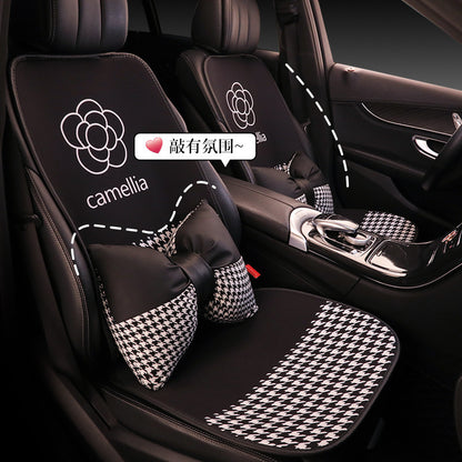 🚗🌸Oddychająca jedwabna poduszka samochodowa Camellia Ice Silk