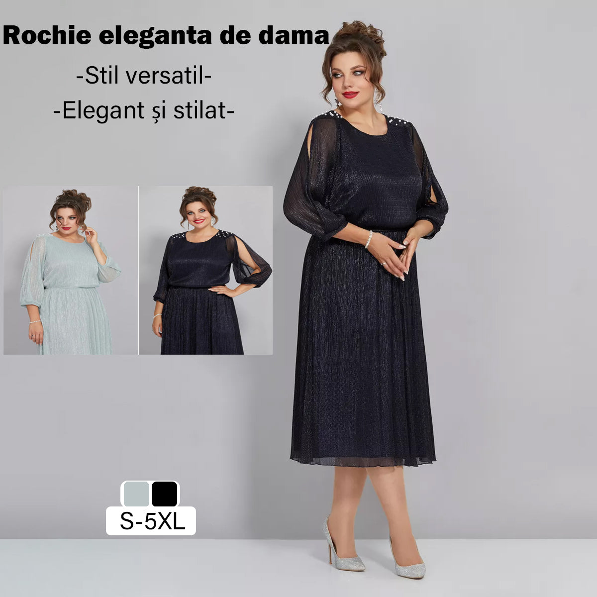 【Wyprzedaż letnia 🔥】✨💖【S-5XL】Nowa letnia wysokiej jakości elegancka sukienka z cekinami