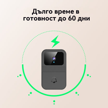 🏠📹Безжична камера за врата📱🔥1080P HD, широкоъгълен обектив 170°, 4.3-инчов екран, водоустойчивост IPX65, подходяща за употреба на открито, функция за нощно виждане