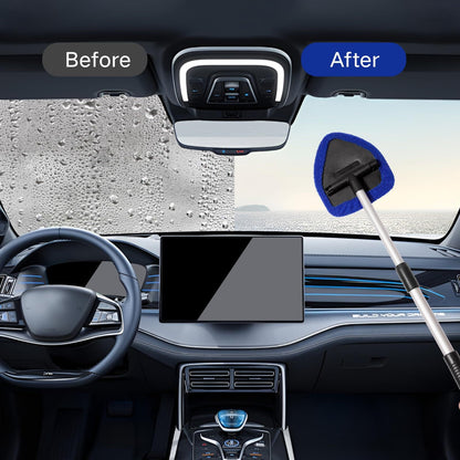 🔥🎁【Kup jeden, a drugi dostaniesz gratis✨】Zestaw do czyszczenia szyb samochodowych – rozkładany, obrotowy o 180°