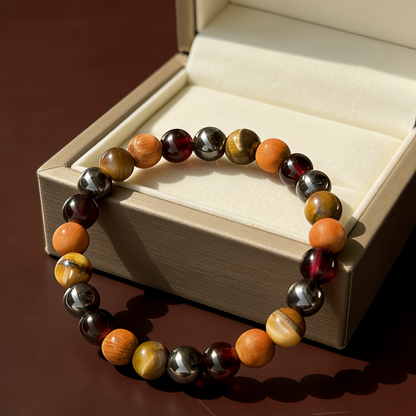 🐅Pulsera de Ojo de Tigre Amarillo Natural: El rey de los animales auspiciosos, te trae riqueza y buena fortuna.