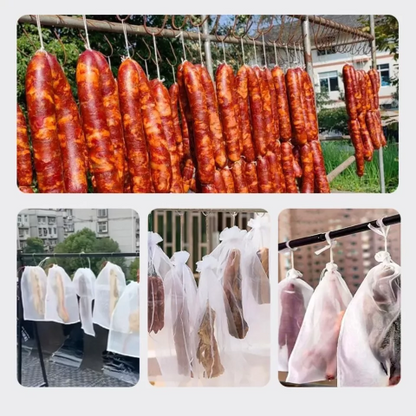 🐷🐮🍖【Plačilo ob dostavi】🍖【20/40/60 kosov】Posebna gaza za sušenje svinjine, ki preprečuje vdor žuželk in ptic.