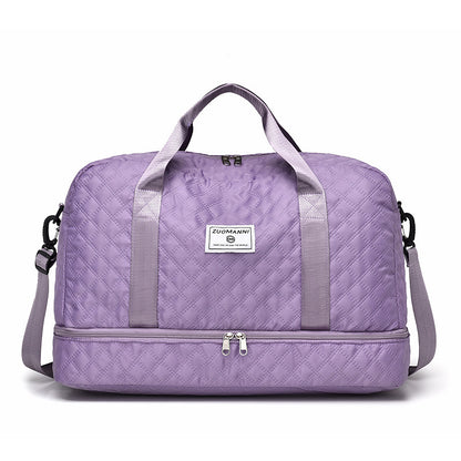 🔥✨【50% отстъпка✨】Чанта с голям капацитет и дизайн за отделяне на мокри и сухи вещи, подходяща за пътуване и фитнес.