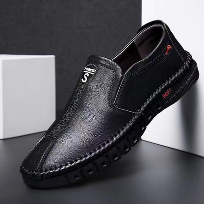【39-44】Nowe męskie codzienne buty biznesowe, wykonane ze skóry, miękkie, odporne na zużycie, antypoślizgowe i bezzapachowe.