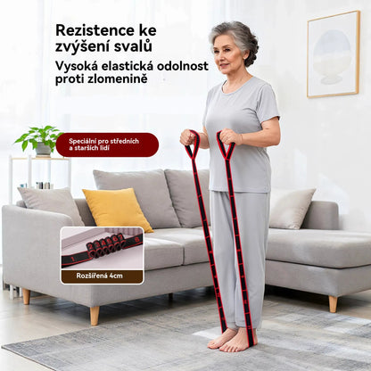 🦵【Kupte jeden, druhý dostanete zdarma】🔥 Rehabilitační odporová guma, používaná ke zvýšení svalové síly a protažení nohou, vhodná pro osoby středního a staršího věku.