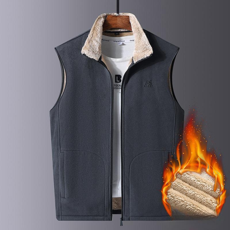 【M-5XL】Jesienne i zimowe kamizelki męskie dla ojców w średnim wieku3835995