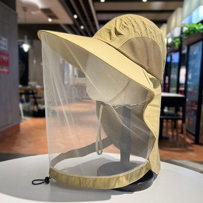 🎁Sombrero de pescador de malla con protección solar, ideal para actividades al aire libre. ✅️Pago contra entrega